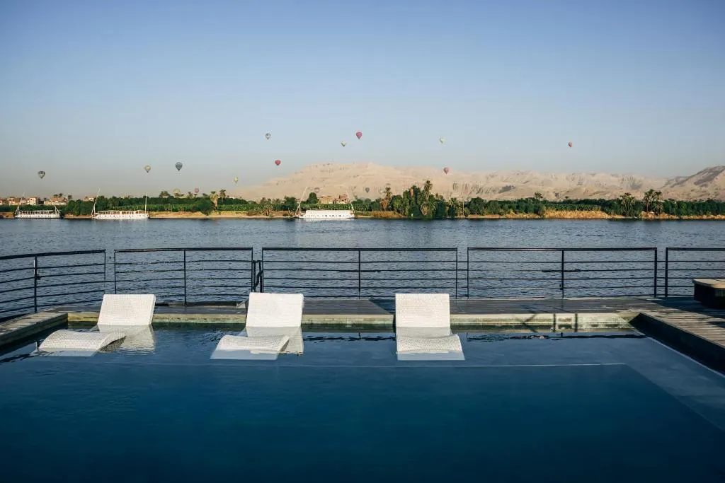 Sun deck of the Historia The Boutique Nile Cruise Nile cruise